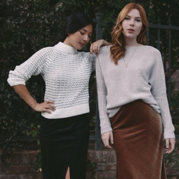 Margaret O’Leary Cotton Blend Mock Neck Open Knit Pullover Sweater Black Medium - Picture 16 of 16